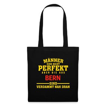 Bern Männer Nah Dran T-Shirt - Stoffbeutel - Schwarz - Vorne