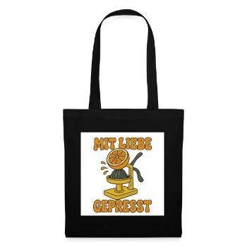 Mit_Liebe_gepr - Tote Bag - black - Front