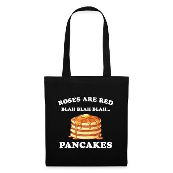 Roses are red – Pancakes - Tote Bag - black - Front