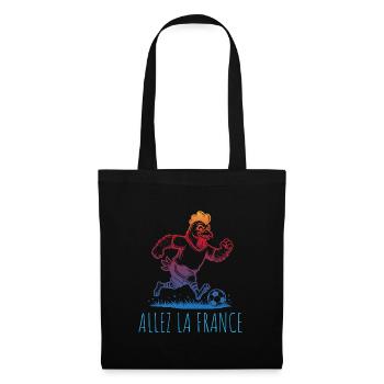 Allez la France Football Hahn - Sac en tissu - noir - Devant