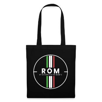 Coordonnées Rome - Sac en tissu - noir - Devant