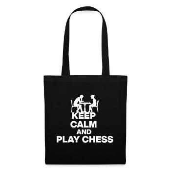 KEEP CALM AND PLAY CHESS! CHESS FANS Black - Tote Bag - black - Front