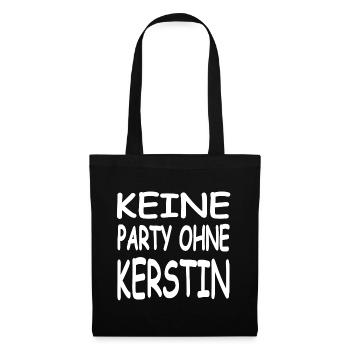 Kerstin - Stoffbeutel - Schwarz - Vorne