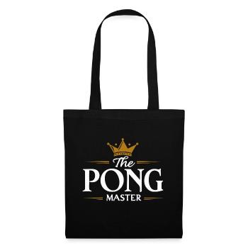 The Pong Master – Tischtennis Champion - Stoffbeutel - Schwarz - Vorne