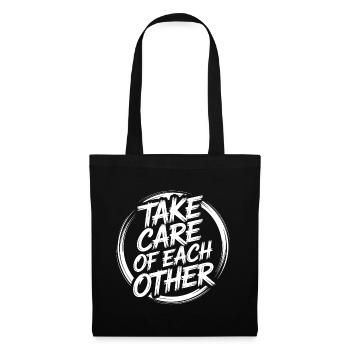 Take care of each other - Tote Bag - black - Front