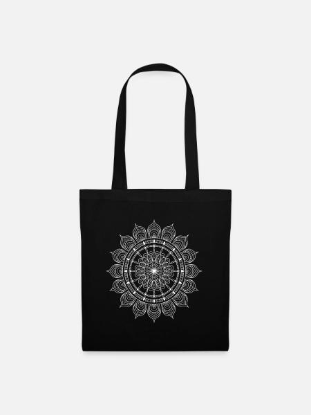 Mandala - Stoffbeutel - Schwarz