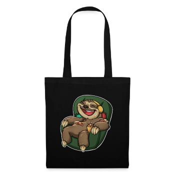 Sloth Pizza - Tote Bag - black - Front
