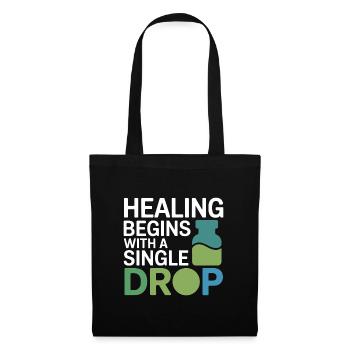 Homeopathy Healing Begins Single Drop Professional - Tote Bag - black - Front