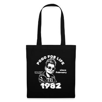 44. Anniversaire Pogo à vie depuis 02/1982 - Sac en tissu - noir - Devant