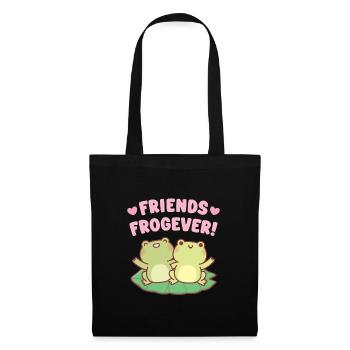 Cute Frogs Friends Frogever Besties - Tote Bag - black - Front