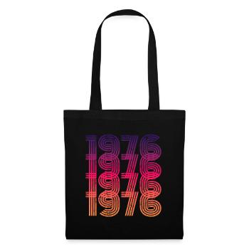 Vintage 1976 - Stoffbeutel - Schwarz - Vorne