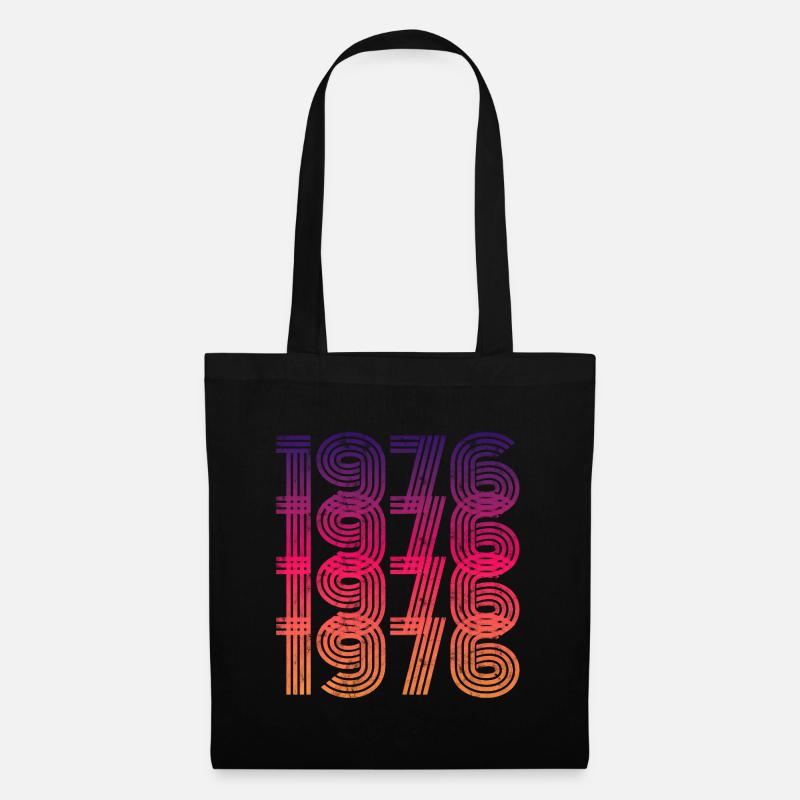 Vintage 1976 - Stoffbeutel - Schwarz