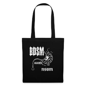BDSM Gothic Kontrast - Stoffbeutel - Schwarz - Vorne