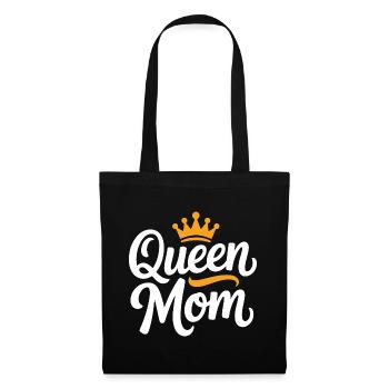 Queen Mom - Stoffbeutel - Schwarz - Vorne