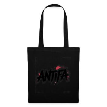 Antifa - Produits dérivés antifascistes - Sac en tissu - noir - Devant
