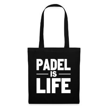 Le padel est la déclaration de vie des joueurs de padel - Sac en tissu - noir - Devant