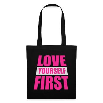 Love Yourself First Self-Love Self-Care - Tote Bag - black - Front