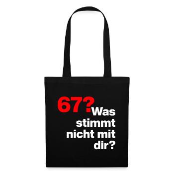 6-7 WAS STIMMT NICHT MIT DIR? TREND KINDER WARUM🤔 - Stoffbeutel - Schwarz - Vorne