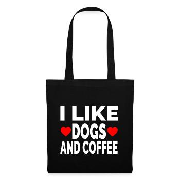 canine - Sac en tissu - noir - Devant
