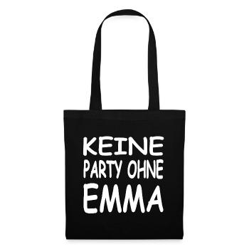 Emma - Stoffbeutel - Schwarz - Vorne