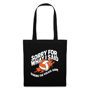 Beachvolleyball Quote Volleyball - Tote Bag - black - Front