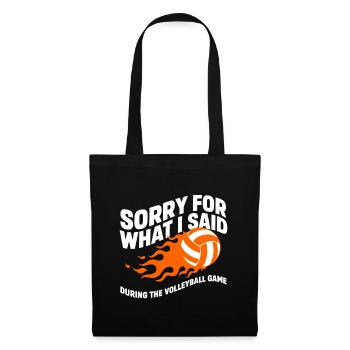 Beachvolleyball Quote Volleyball - Tote Bag - black - Front