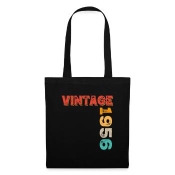 Millésime 1956 - Sac en tissu - noir - Devant