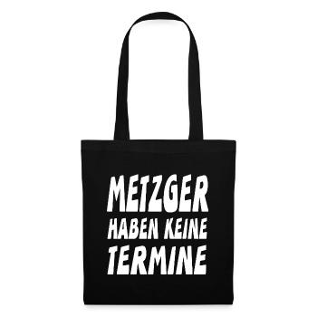 Metzger - Stoffbeutel - Schwarz - Vorne
