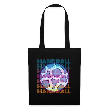 Handball vintage - Sac en tissu - noir - Devant