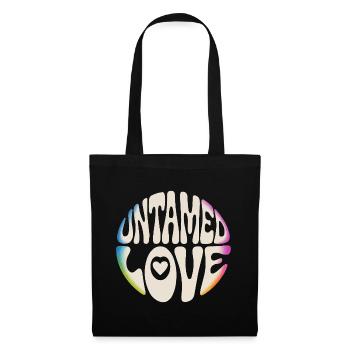 Untamed Love Retro Lettering - Tote Bag - black - Front