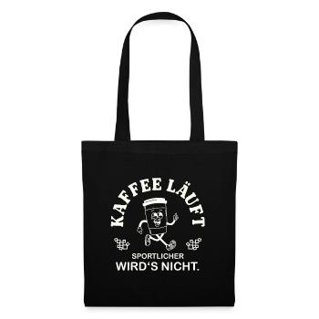 Coffee is running – That's my cardio saying - Tote Bag - black - Front