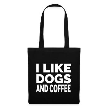 canine - Sac en tissu - noir - Devant