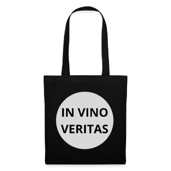 In Vino Veritas - Stoffbeutel - Schwarz - Vorne