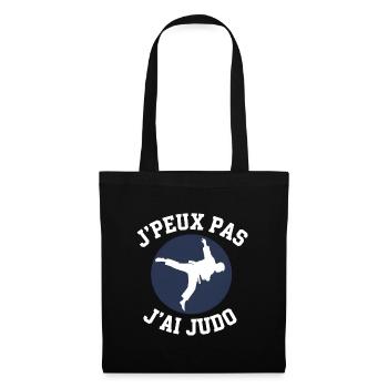 Judo: J'peux pas j'ai Judo - Sac en tissu - noir - Devant