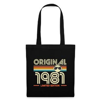 Originale Vintage Limited Edition von 1981 - Stoffbeutel - Schwarz - Vorne