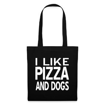 canine - Sac en tissu - noir - Devant