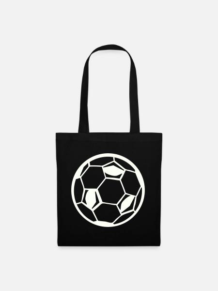 Soccer Fußball - Stoffbeutel - Schwarz