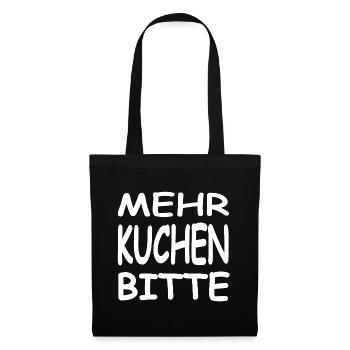 Kuchen - Stoffbeutel - Schwarz - Vorne