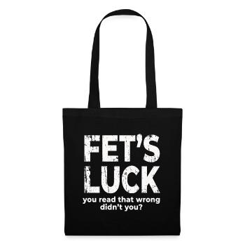 Fets Luck You Read That Wrong Funny Dirty Joke - Tote Bag - black - Front