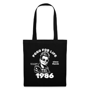 40. Anniversaire Pogo à vie depuis 03/1986 - Sac en tissu - noir - Devant