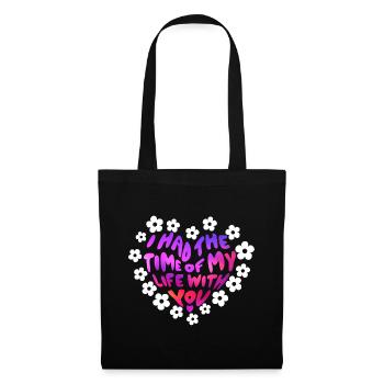 J’ai passé le meilleur moment de ma vie avec toi - Sac en tissu - noir - Devant