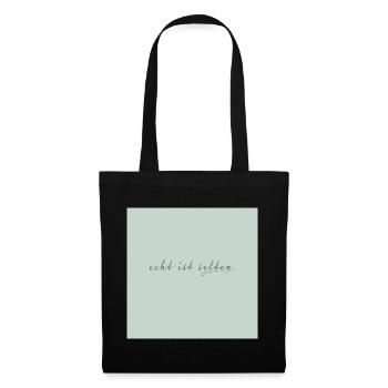 Le réel est rare – affiche de citation minimaliste - Sac en tissu - noir - Devant
