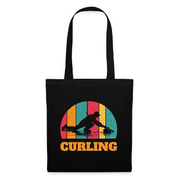 Curling Players Winter Sports Curling - Tote Bag - black - Front
