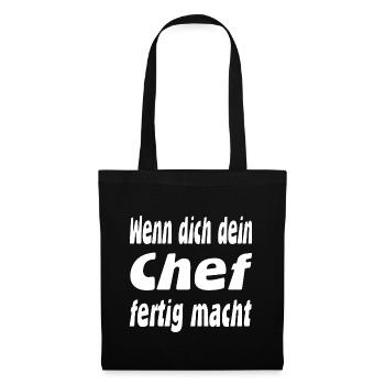 patron - Sac en tissu - noir - Devant