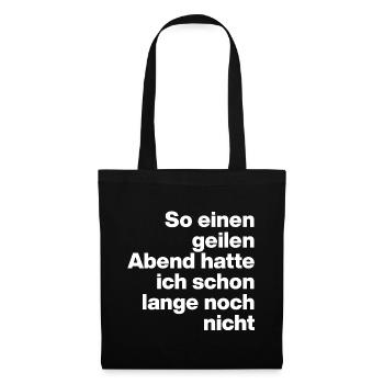 ÇA FAIT LONGTEMPS QUE JE N’AI PAS PASSÉ UNE SI BONNE SOIRÉE, PARTY 🍻 - Sac en tissu - noir - Devant