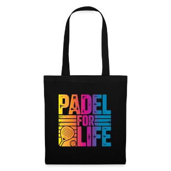 Padel à vie - Sac en tissu - noir - Devant