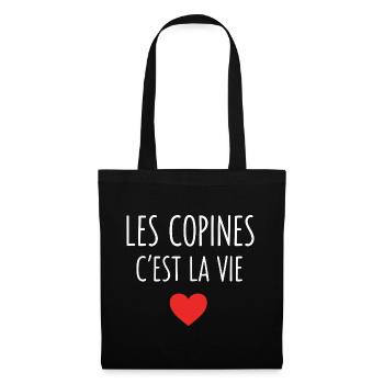 Les Copines C'est Laie Copine Meilleures Amies - Sac en tissu - noir - Devant