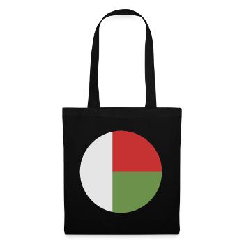 Round Madagascar flag - Tote Bag - black - Front