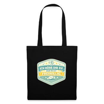 I'm listening to you, not voluntarily - Tote Bag - black - Front