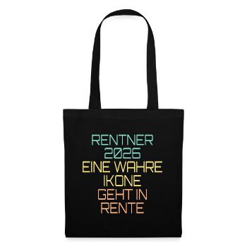 Pensioner 2026 Icon Pension - Tote Bag - black - Front
